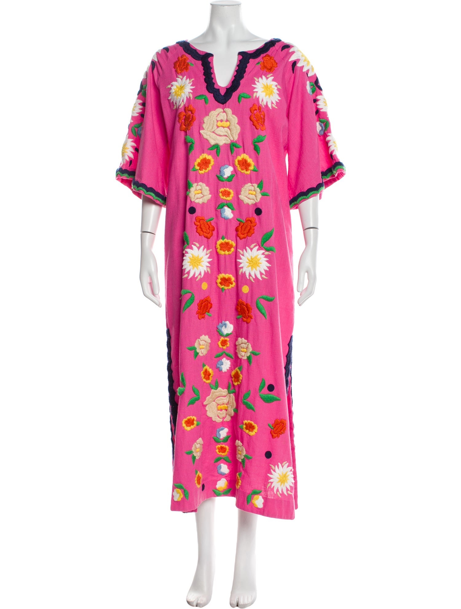 Frances Valentine Floral Print Long Dress