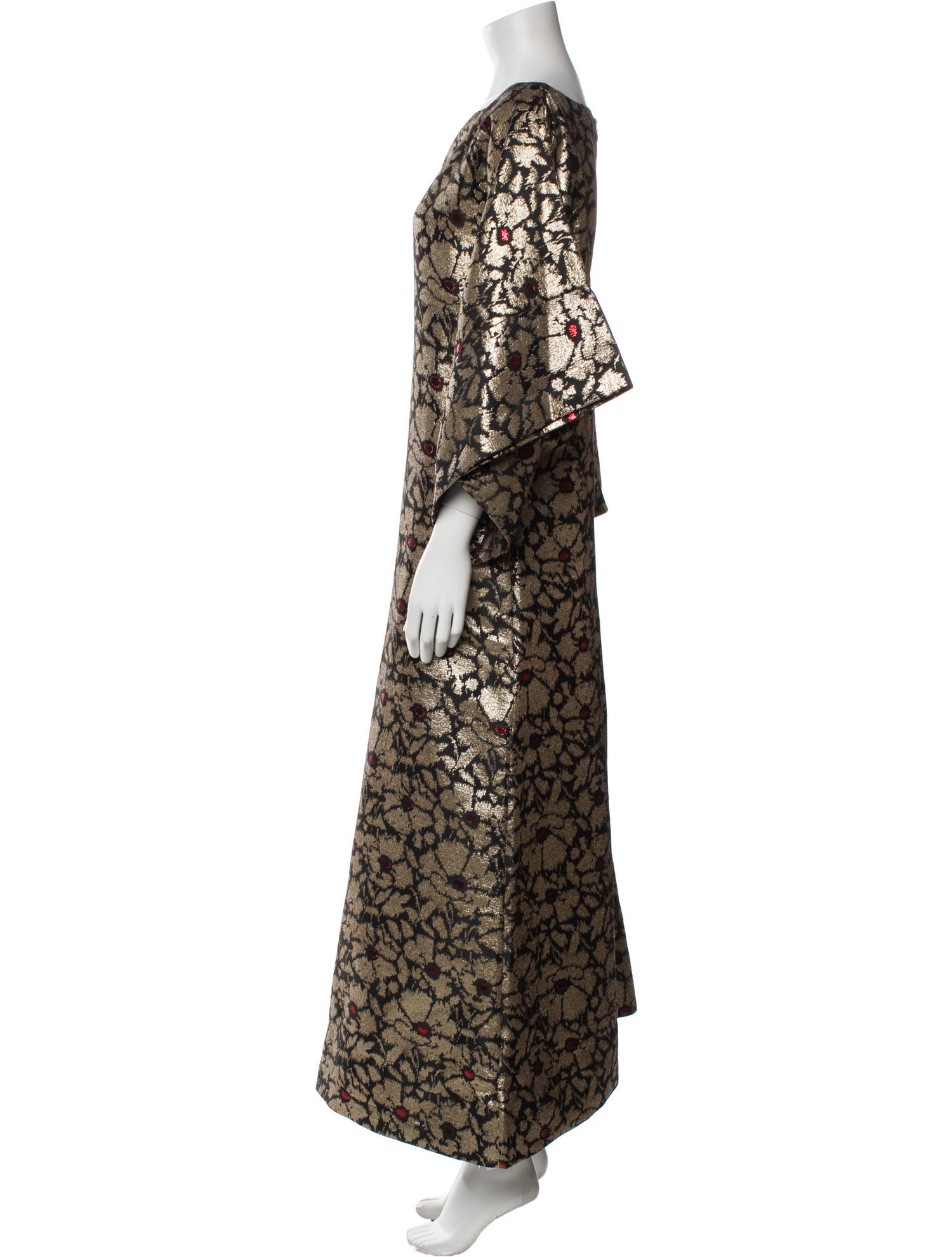 Frances Valentine Floral Print Long Dress w/ Tags