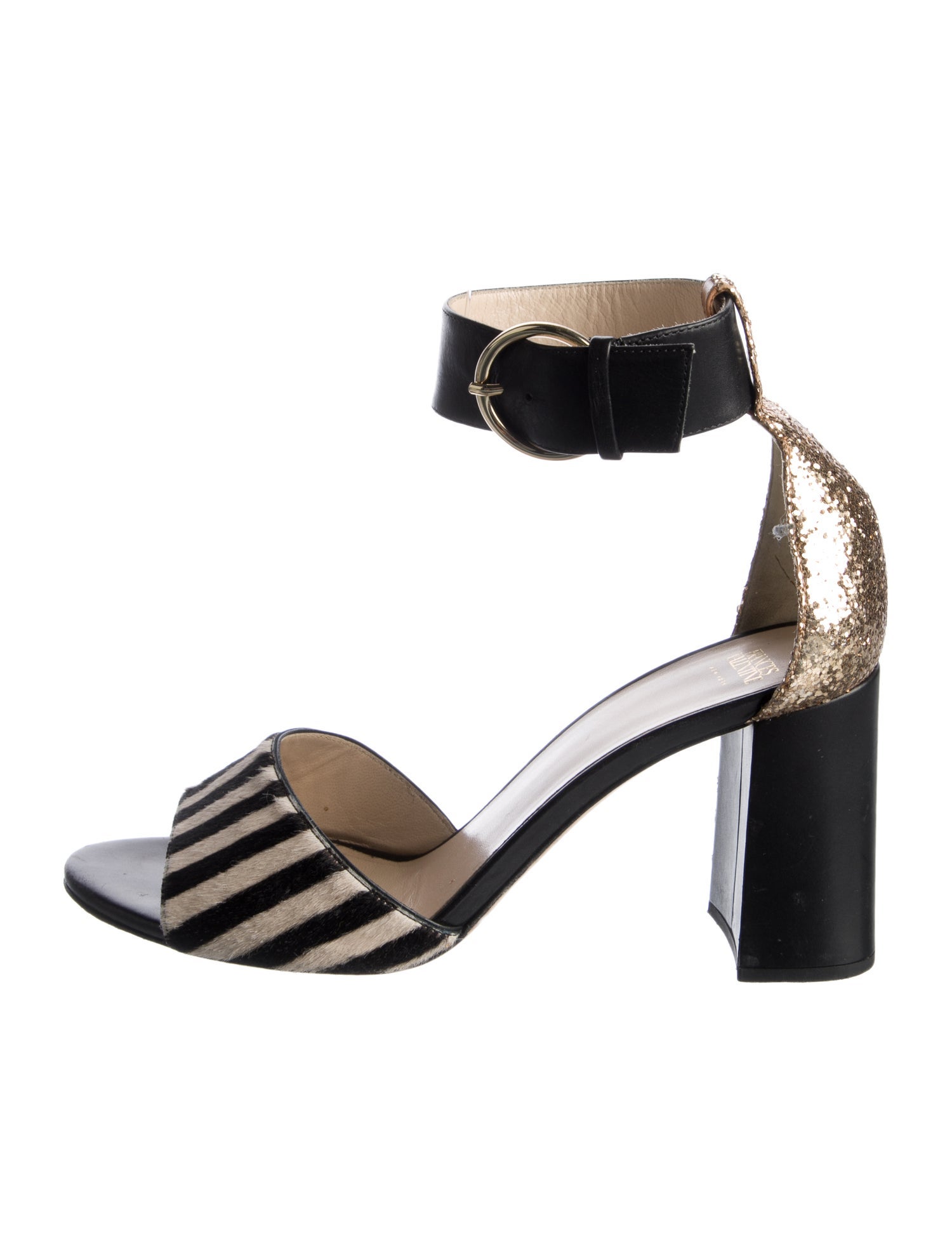 Frances Valentine Ponyhair Printed Sandals