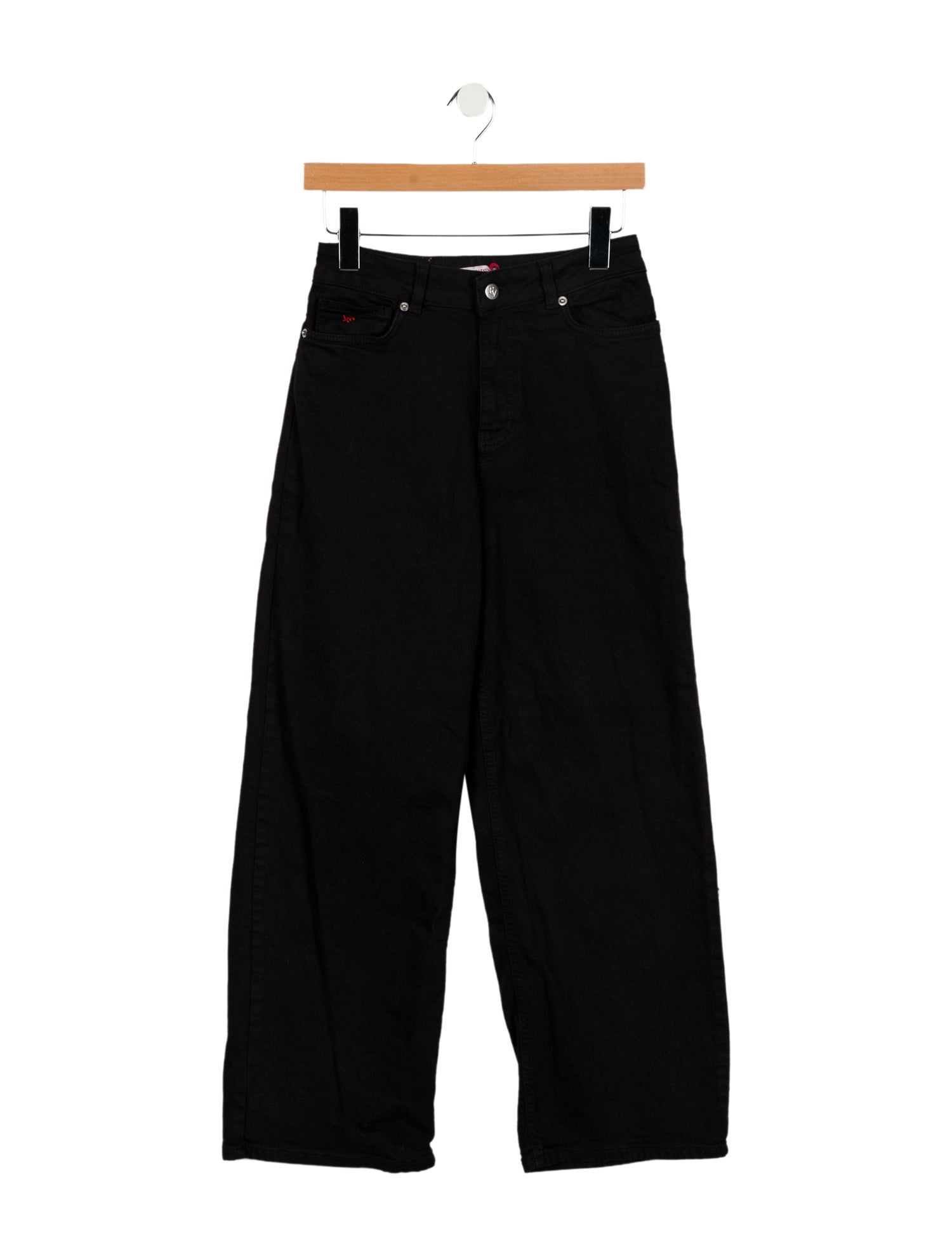 Frances Valentine Mid-Rise Wide Leg Jeans