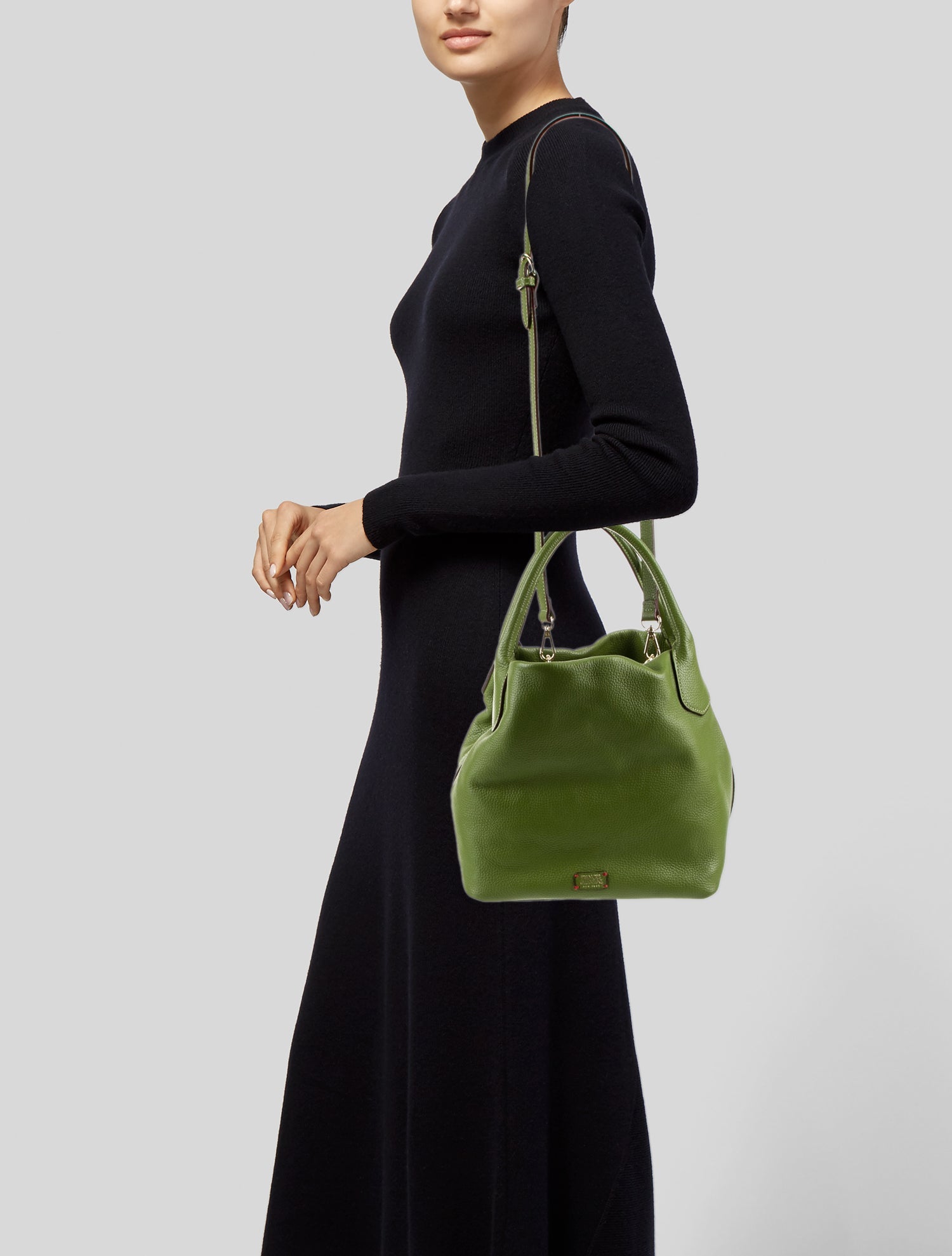 Frances Valentine Leather Top Handle Bag