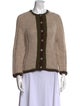 Frances Valentine Wool Colorblock Pattern Sweater