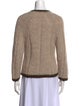 Frances Valentine Wool Colorblock Pattern Sweater