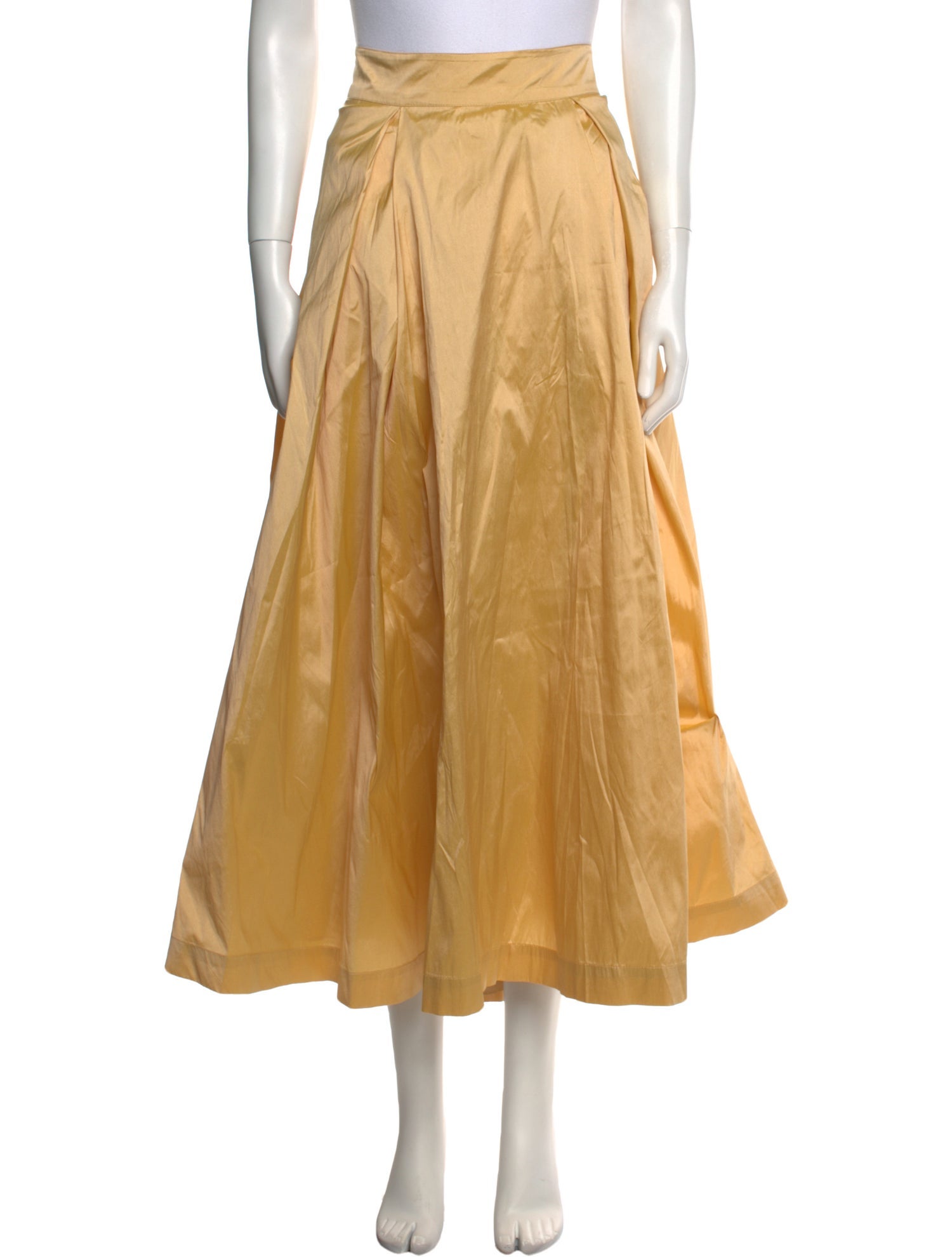 Frances Valentine Pleated Accents Midi Length Skirt w/ Tags