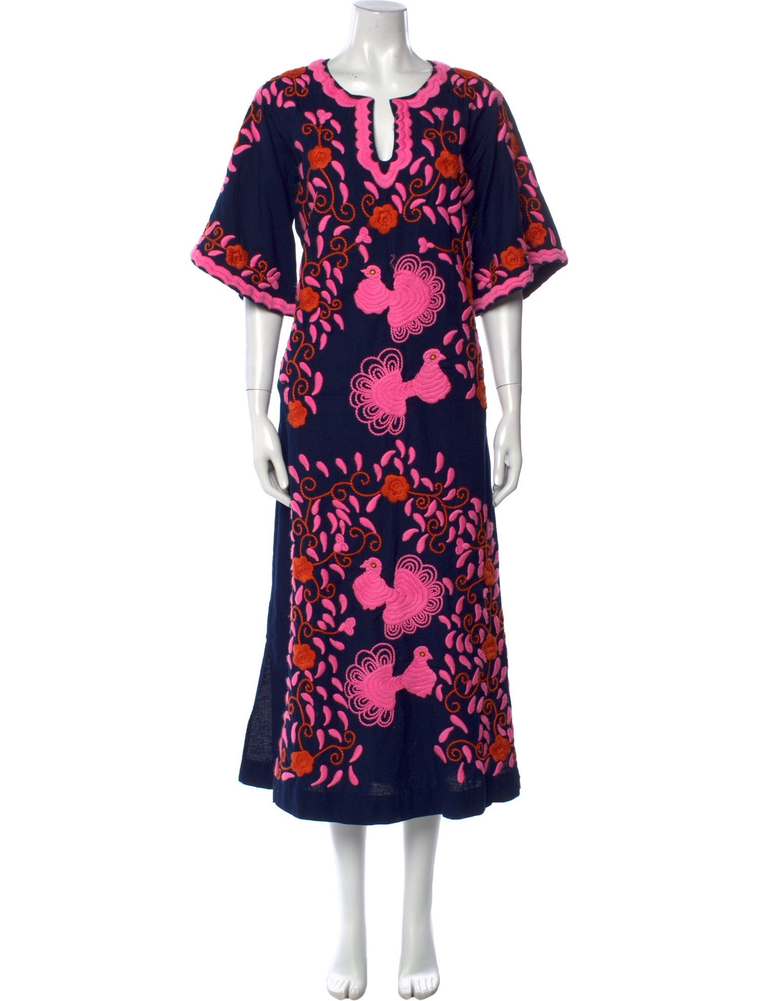 Frances Valentine Floral Print Long Dress