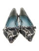 Frances Valentine Embossed Leather Animal Print Ballet Flats