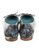 Frances Valentine Embossed Leather Animal Print Ballet Flats