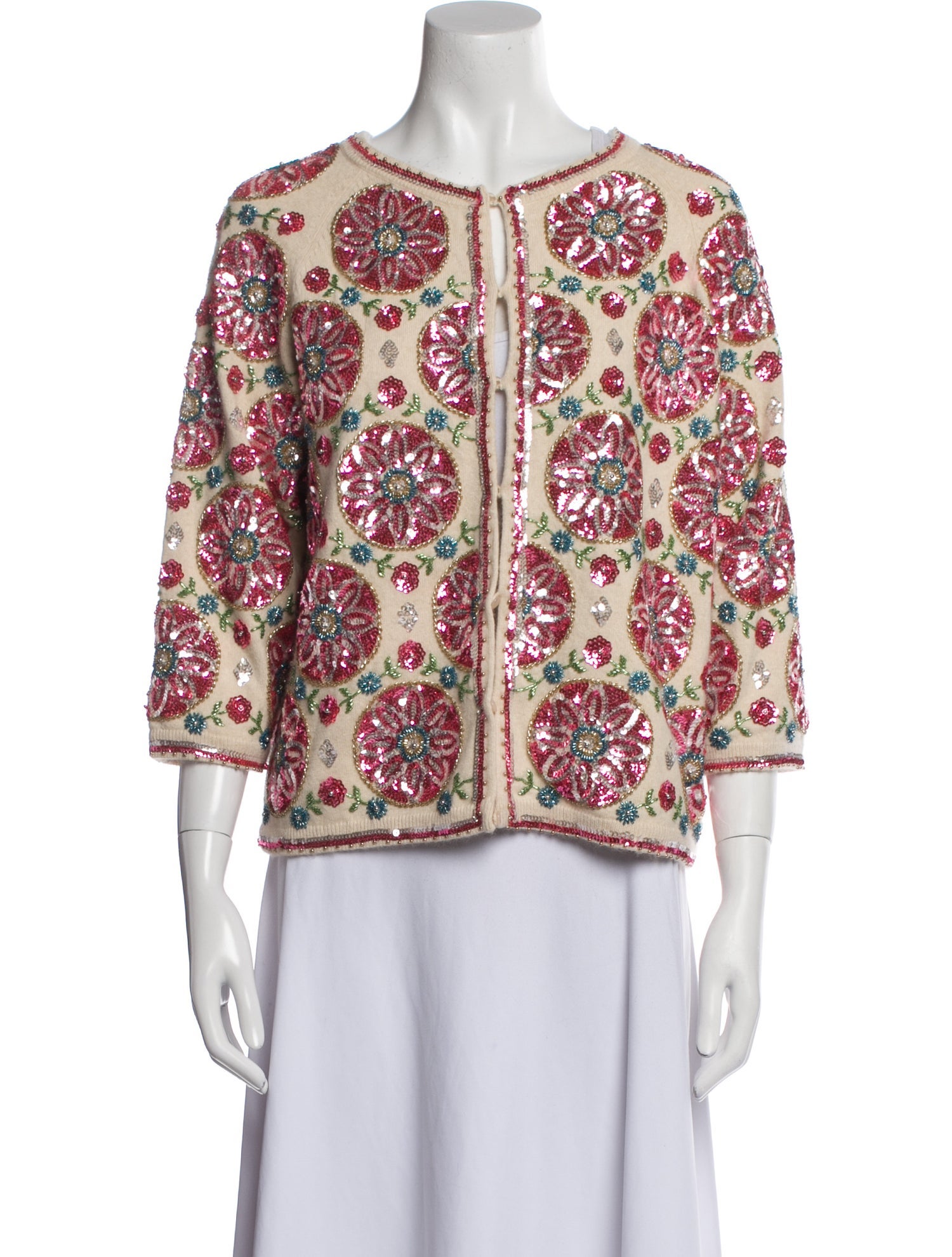 Frances Valentine Floral Print Evening Jacket w/ Tags