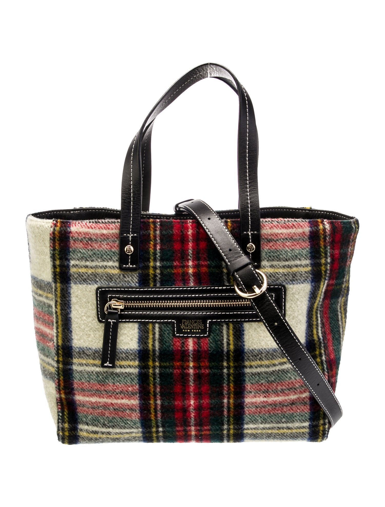 Frances Valentine Tweed Top Handle Bag
