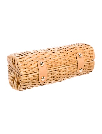 Frances Valentine Wicker Top Handle Bag