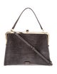 Frances Valentine Embossed Leather Top Handle Bag