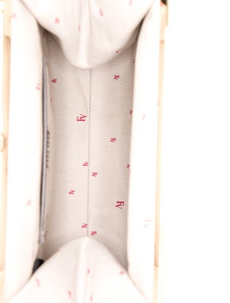 Frances Valentine Embossed Leather Top Handle Bag