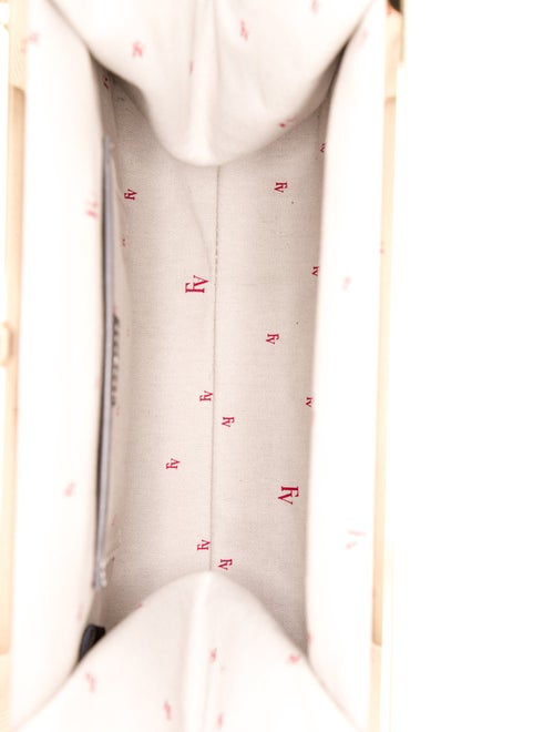 Frances Valentine Embossed Leather Top Handle Bag