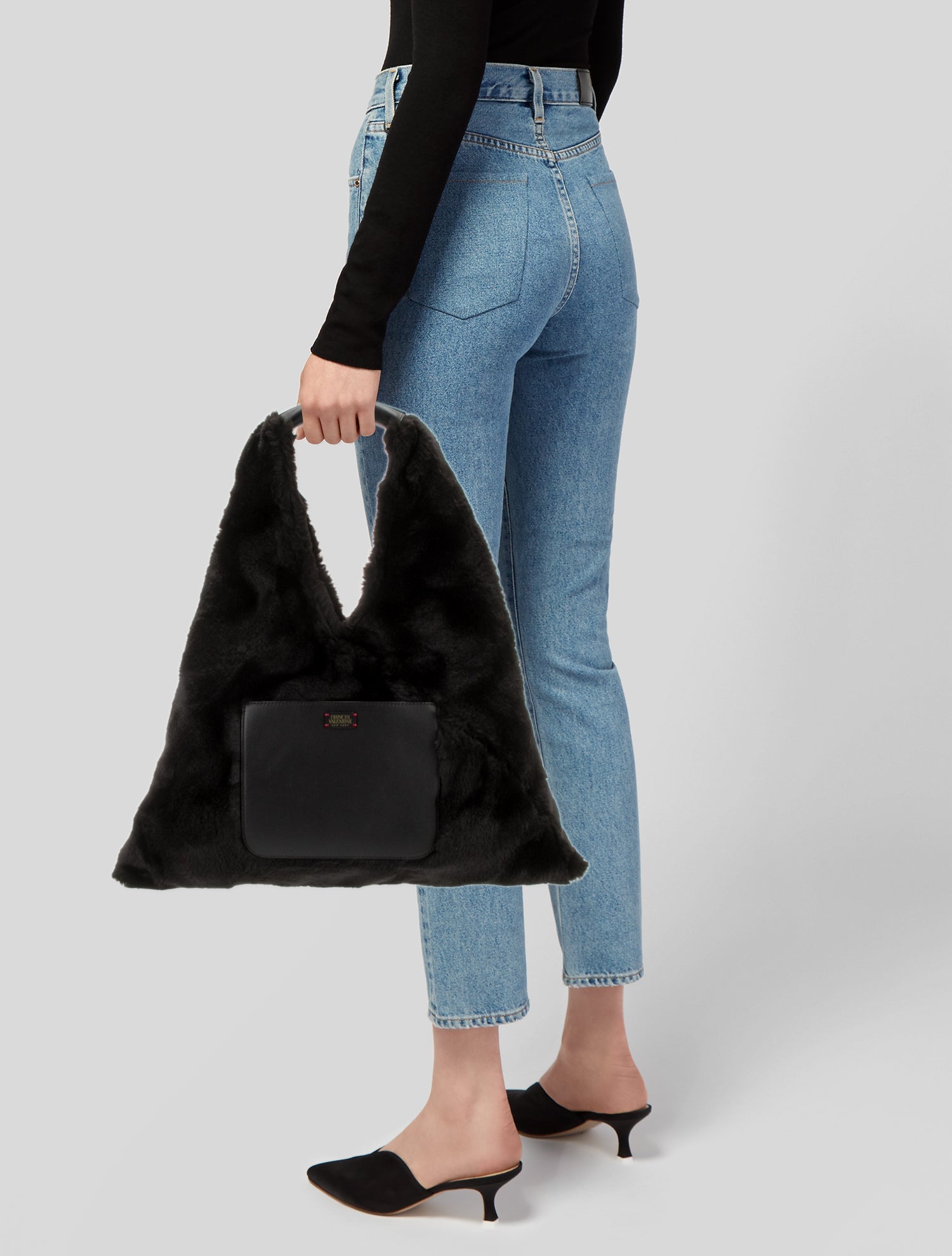 Frances Valentine Faux Fur Shoulder Bag