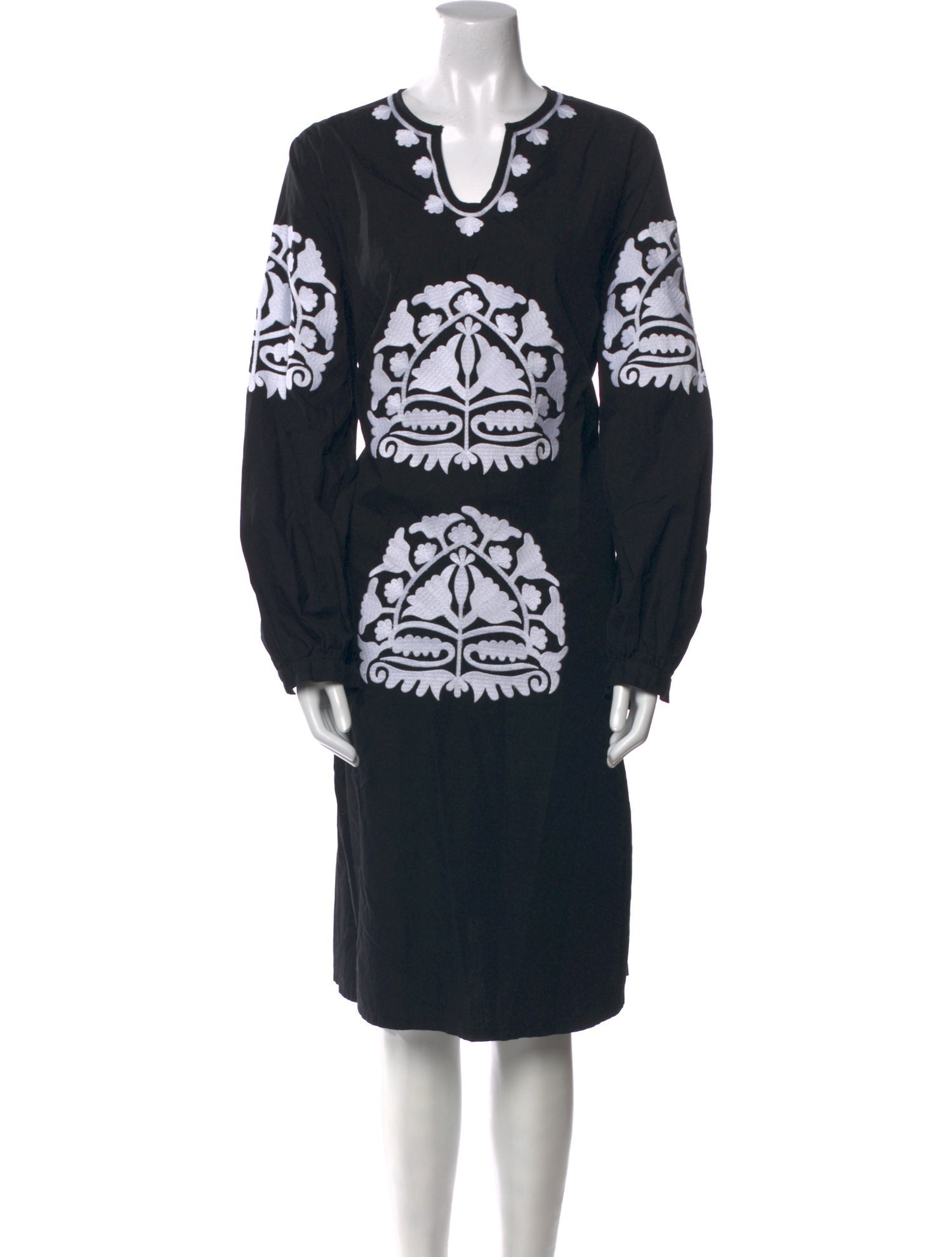 Frances Valentine Graphic Print Midi Length Dress