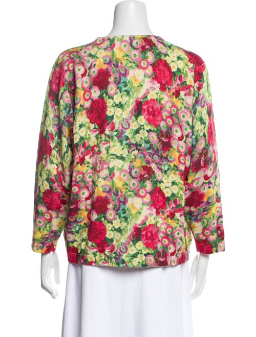 Frances Valentine Floral Print Crew Neck Sweater w/ Tags