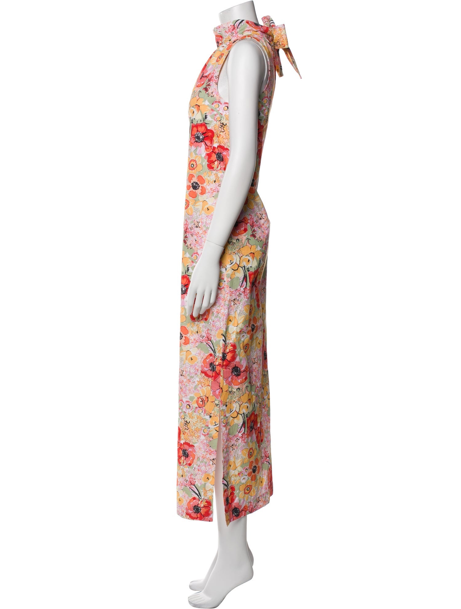 Frances Valentine Floral Print Long Dress