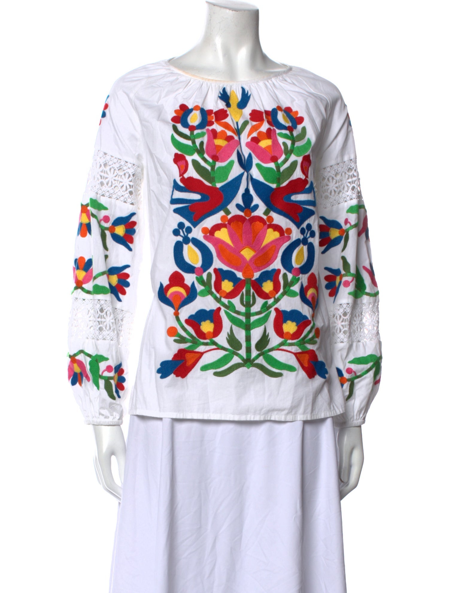 Frances Valentine Printed Bateau Neckline Top