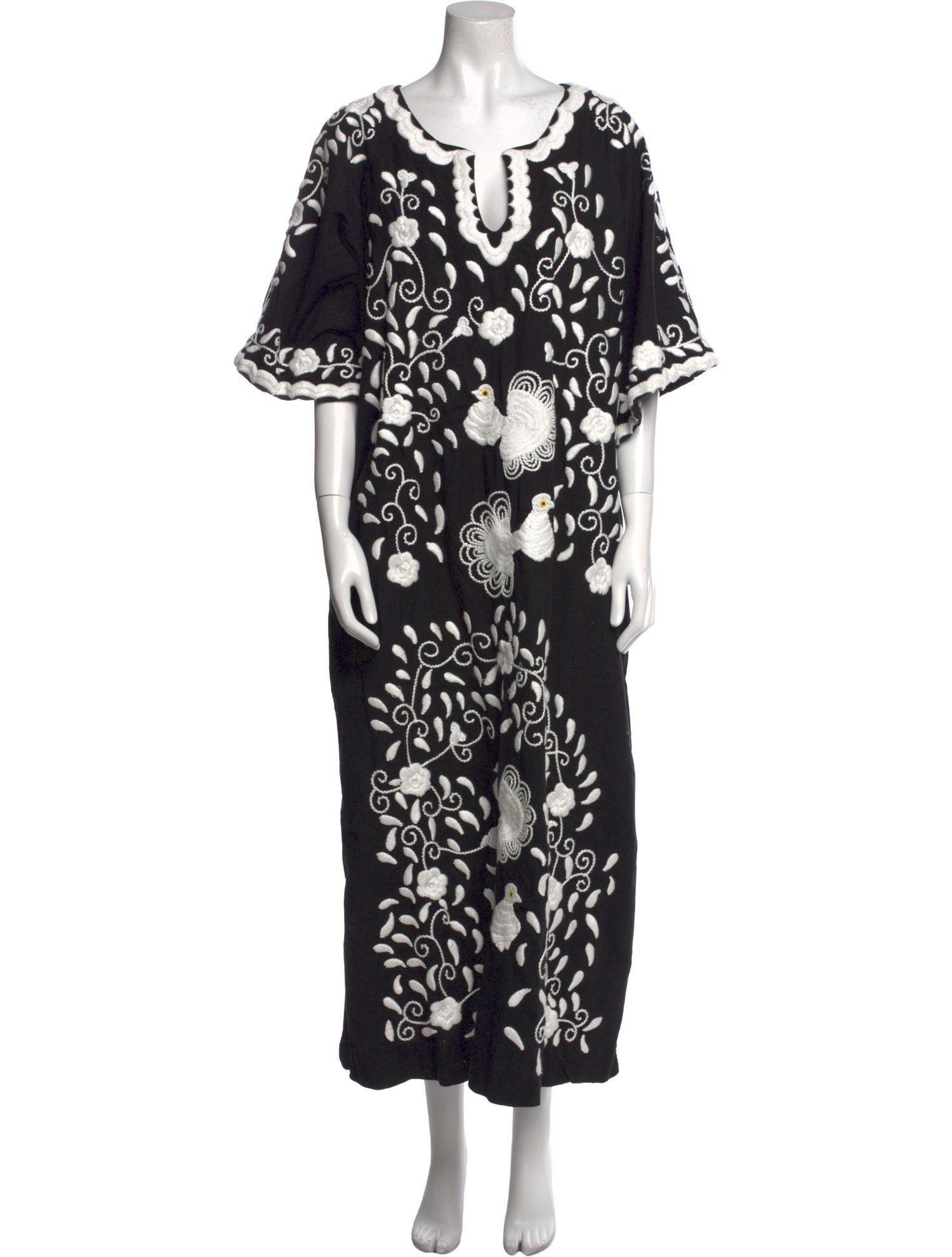 Frances Valentine Floral Print Midi Length Dress