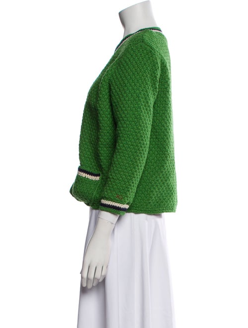 Frances Valentine Wool Striped Evening Jacket