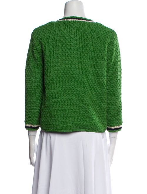 Frances Valentine Wool Striped Evening Jacket