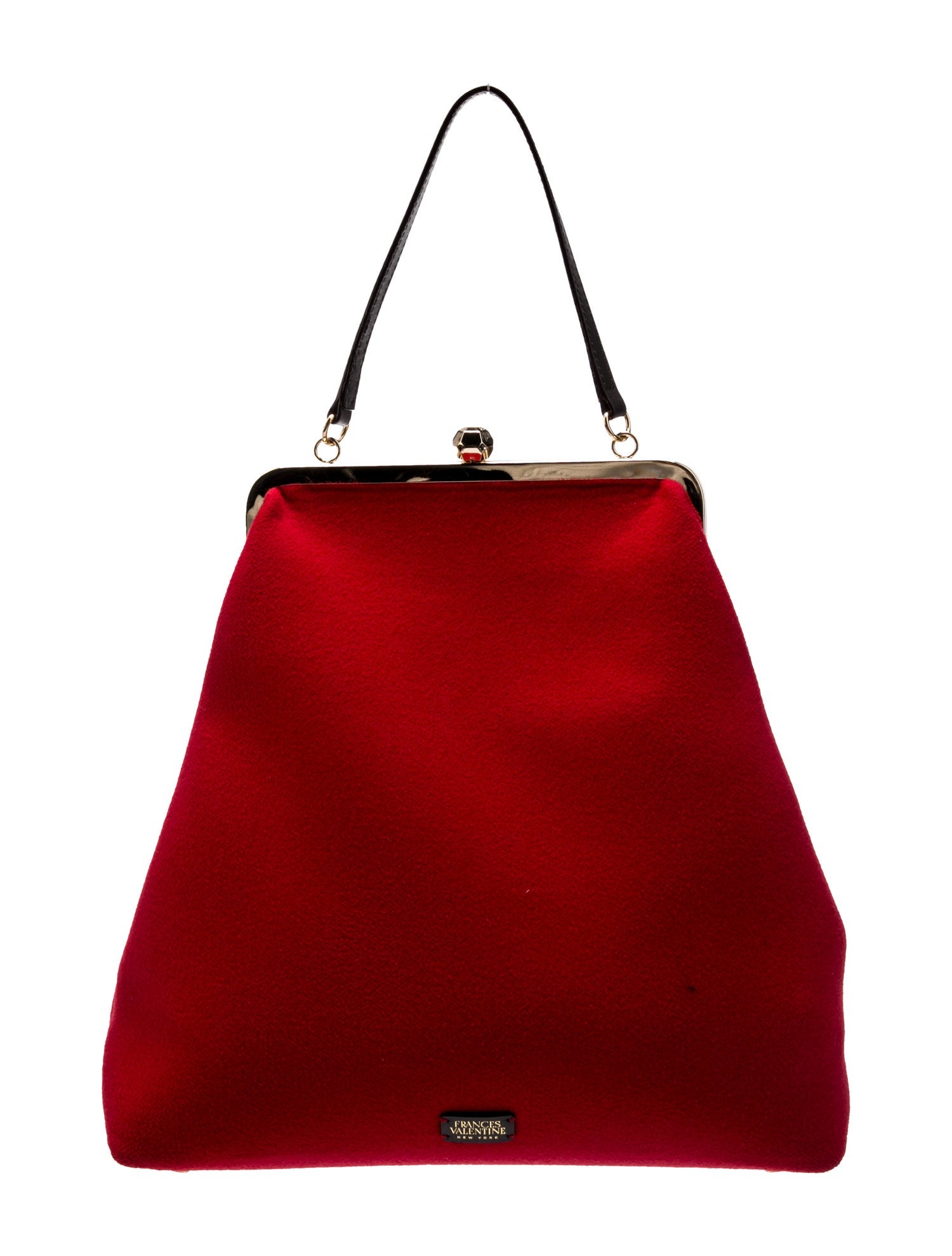 Frances Valentine Felt Top Handle Bag