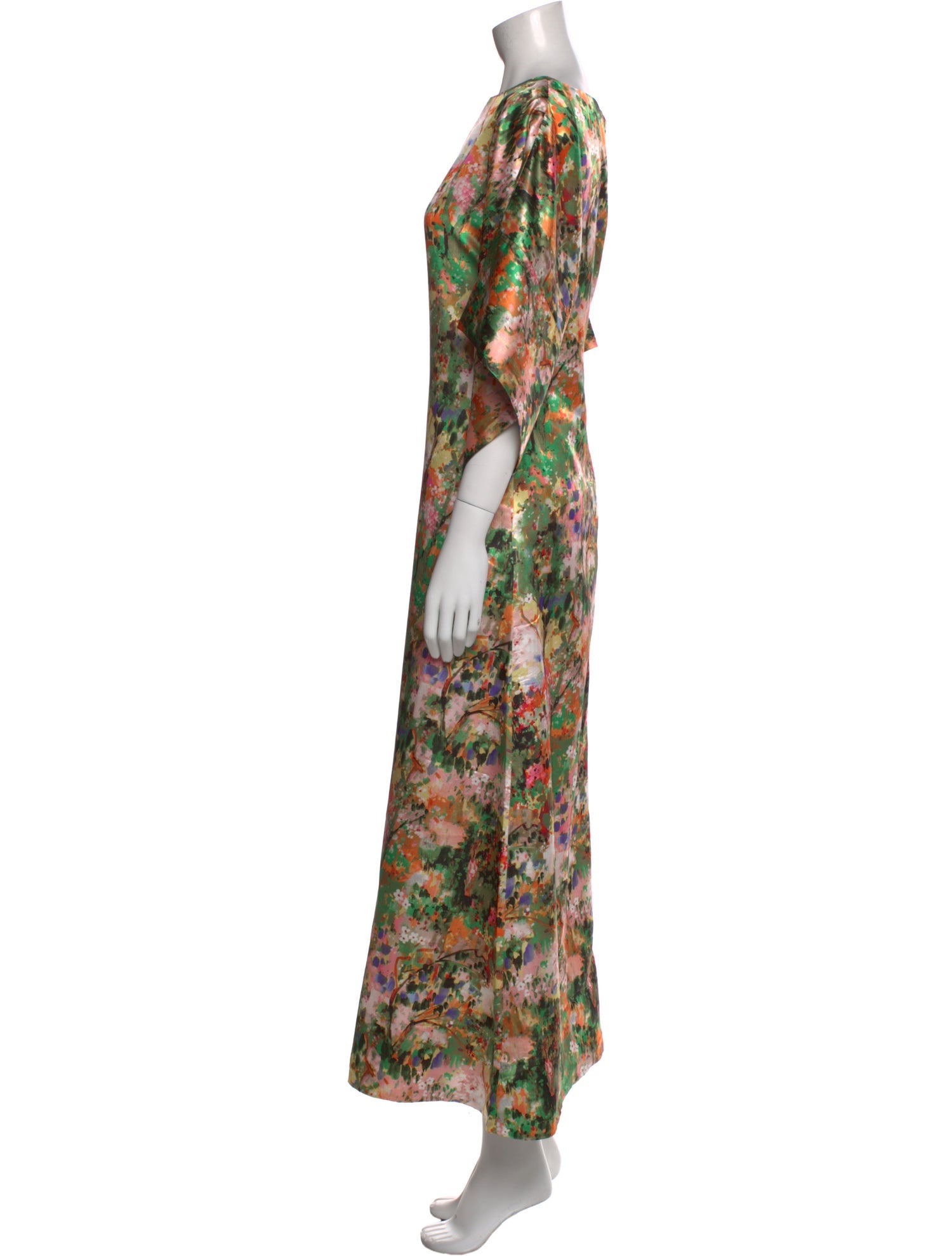 Frances Valentine Floral Print Long Dress