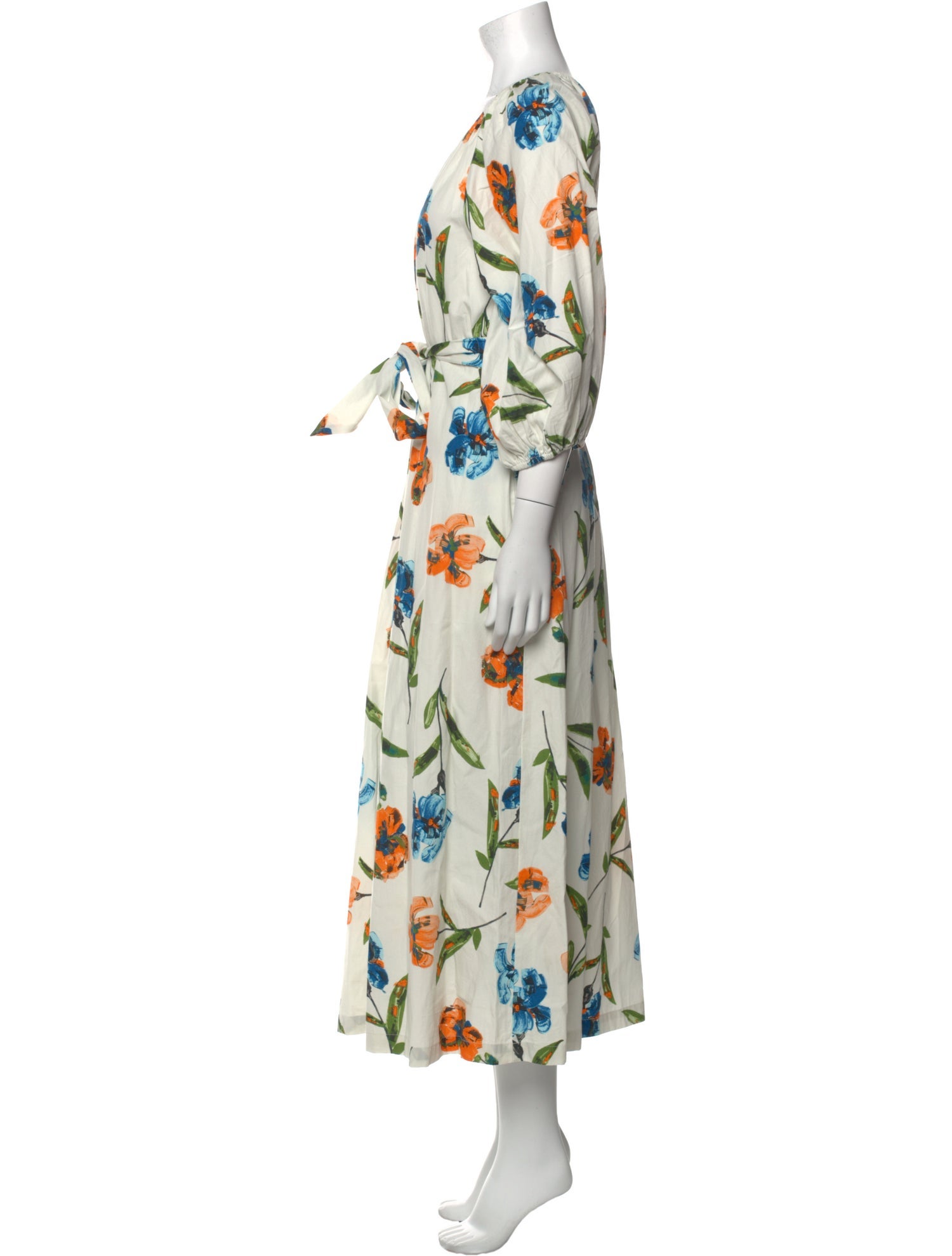 Frances Valentine Floral Print Long Dress