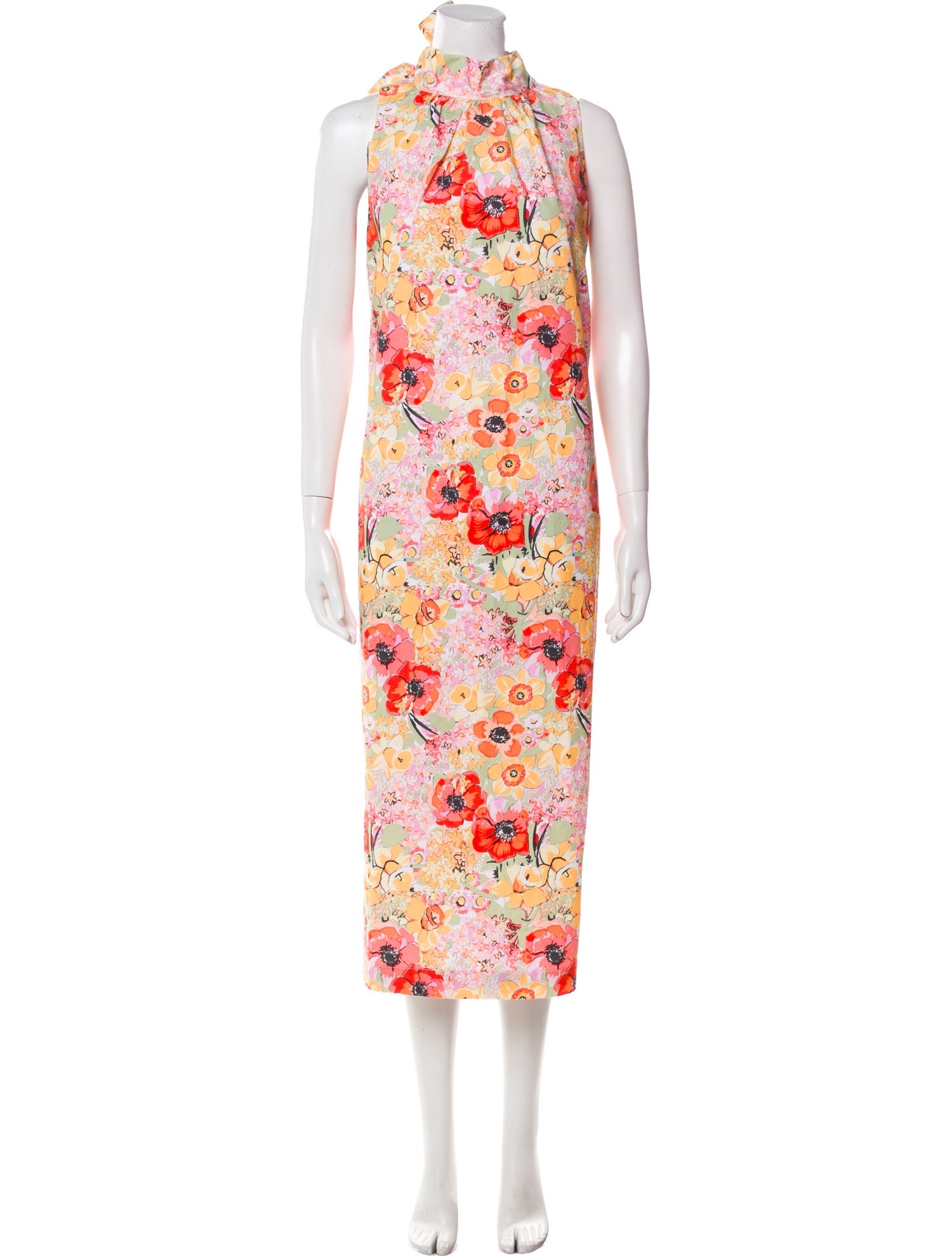Frances Valentine Floral Print Long Dress