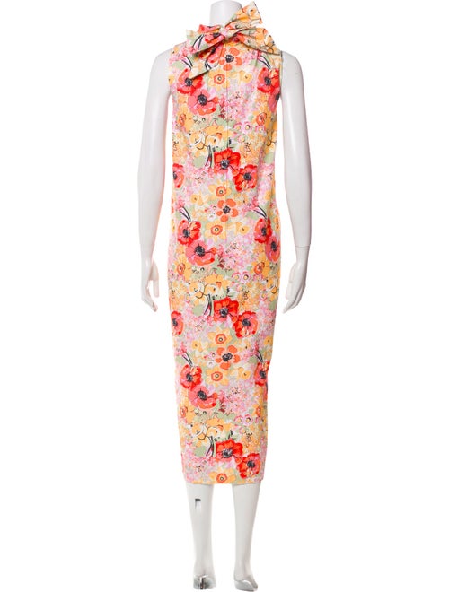 Frances Valentine Floral Print Long Dress