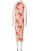 Frances Valentine Floral Print Long Dress