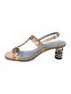 Frances Valentine Leather T-Strap Sandals