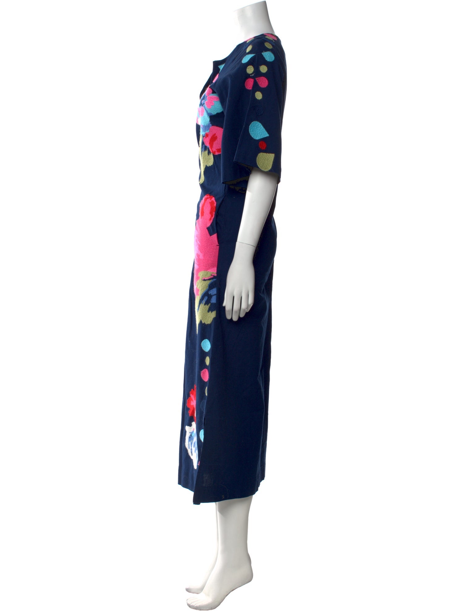 Frances Valentine Floral Print Long Dress