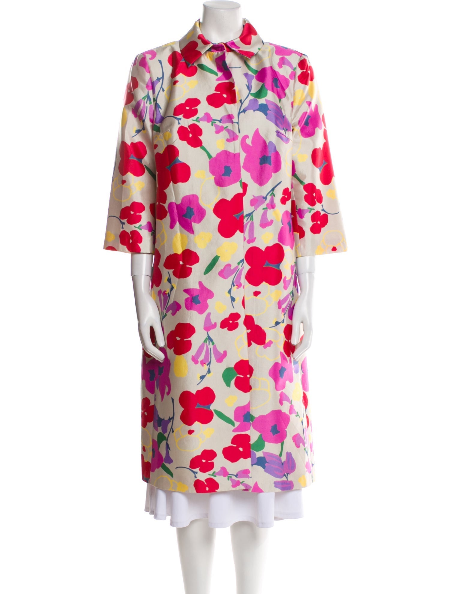 Frances Valentine Floral Print Peacoat