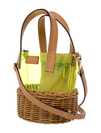 Frances Valentine Wicker Top Handle Bag