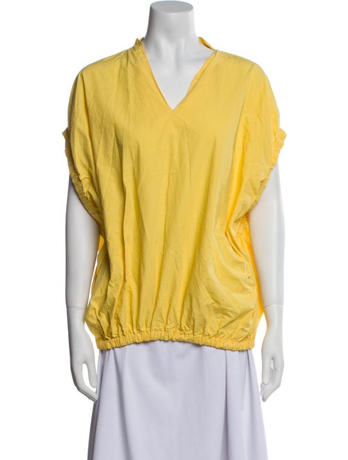 Frances Valentine V-Neck Short Sleeve Blouse