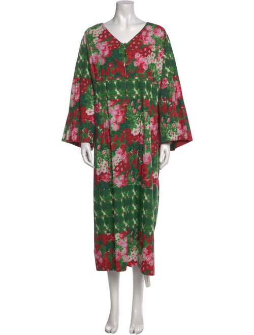 Frances Valentine Floral Print Long Dress