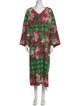 Frances Valentine Floral Print Long Dress