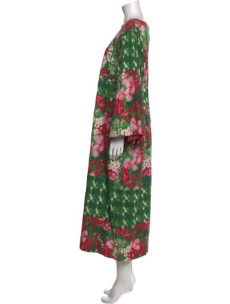 Frances Valentine Floral Print Long Dress