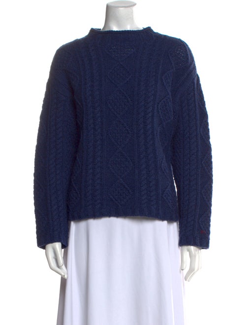 Frances Valentine Lambswool Mock Neck Sweater