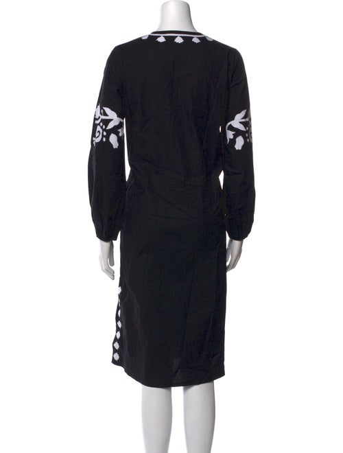 Frances Valentine Floral Print Midi Length Dress