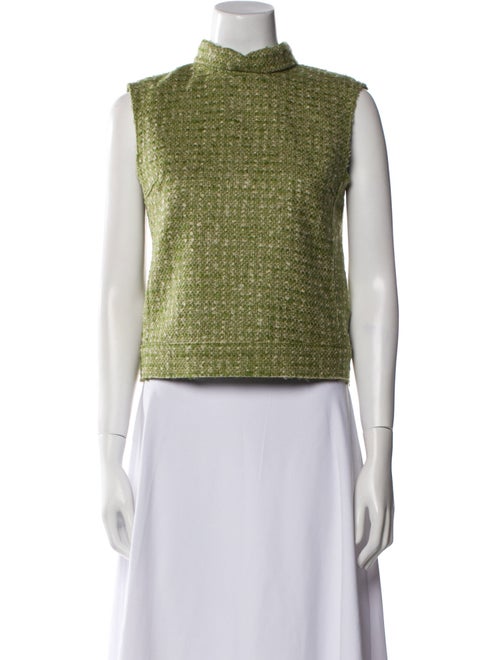 Frances Valentine Wool Mock Neck Crop Top