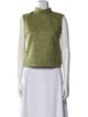 Frances Valentine Wool Mock Neck Crop Top
