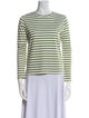 Frances Valentine Striped Crew Neck Top