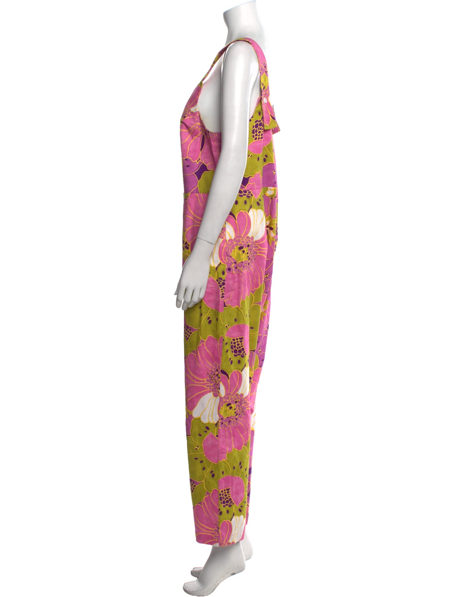 Frances Valentine Printed Scoop Neck Jumpsuit