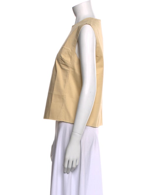 Frances Valentine Crew Neck Sleeveless Crop Top