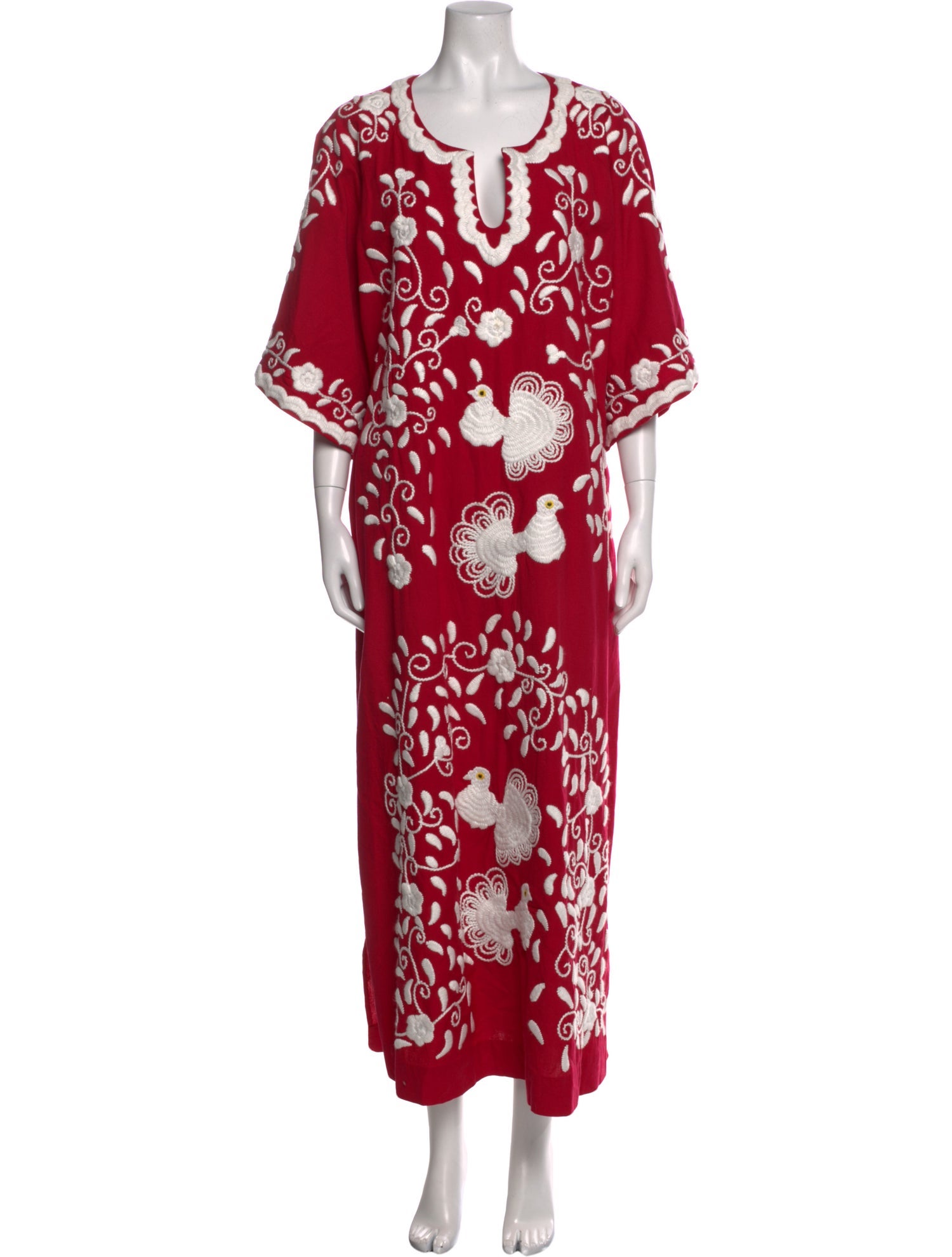Frances Valentine Floral Print Long Dress