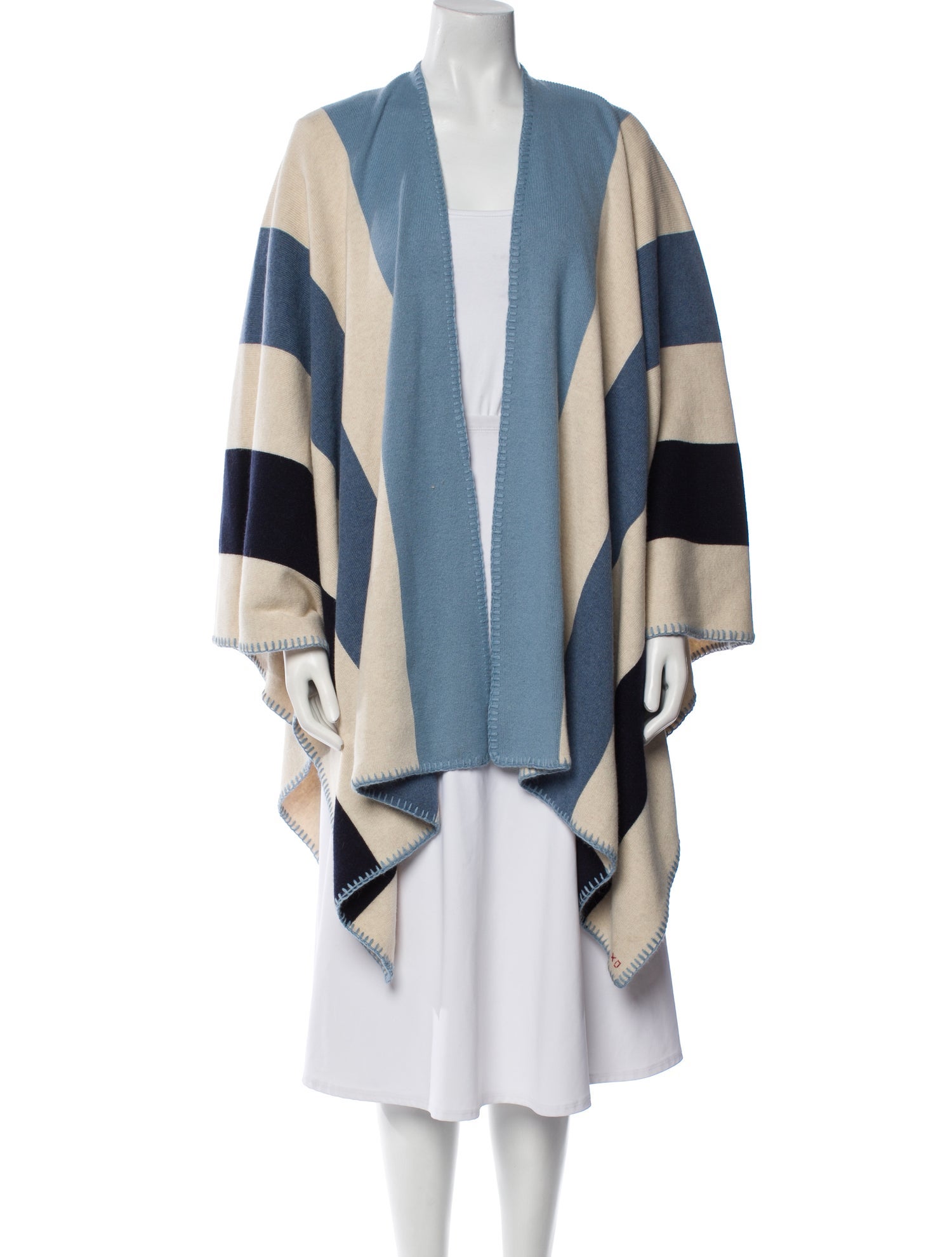 Frances Valentine Angora Striped Shawl