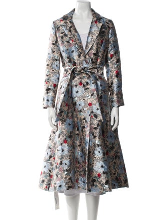 Frances Valentine Floral Print Coat