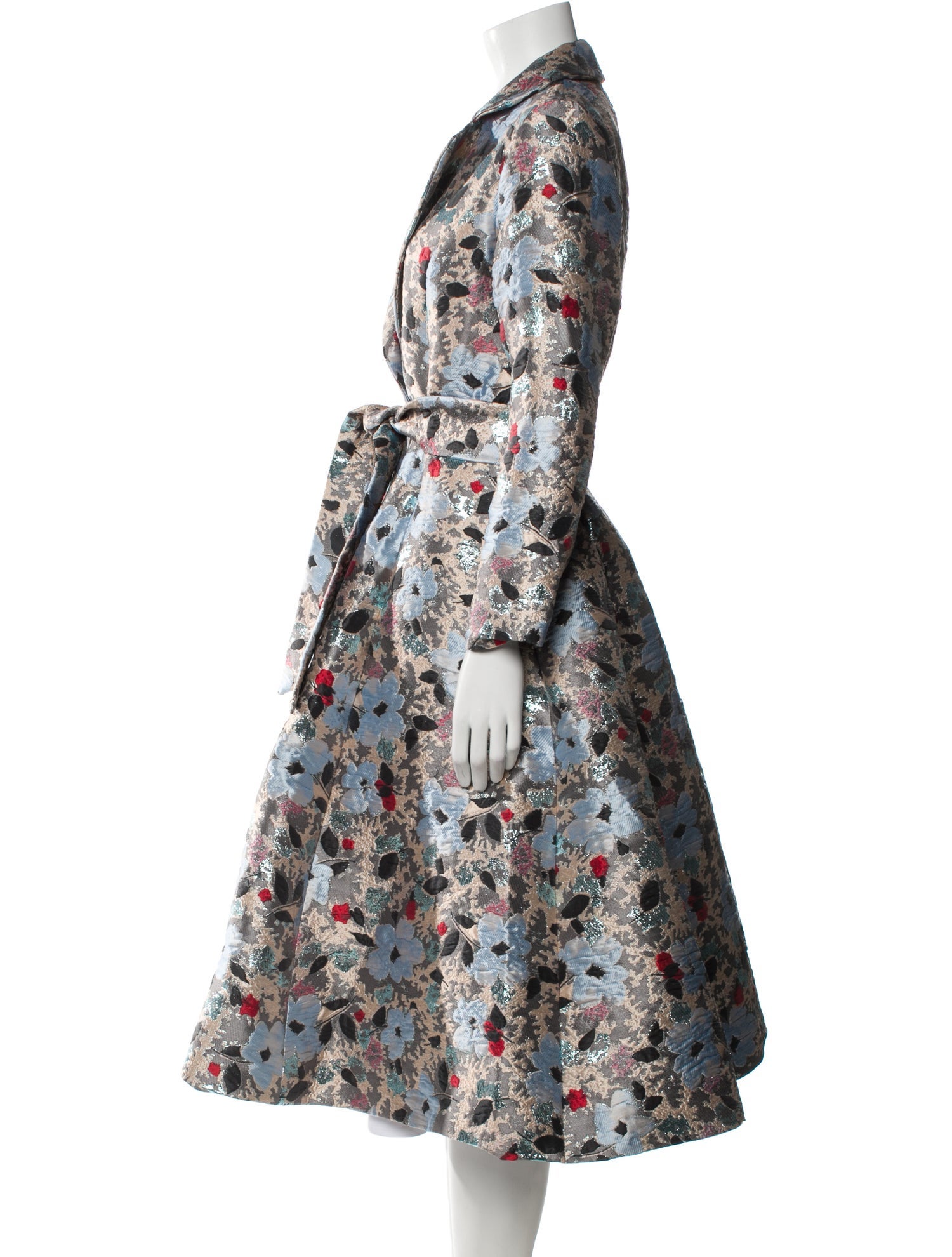 Frances Valentine Floral Print Coat